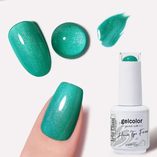 Miniatura 45 de Arte Clavo Esmalte de uñas de gel rosa lechosa de 0.5 fl oz, con luz LED, UV, remojado, transparente, rosa nude, manicura francesa, rosa claro