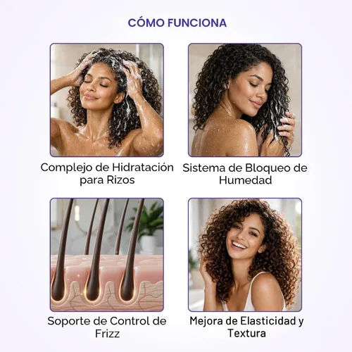 Miniatura 4 de Botanic Hearth Juego de champú y acondicionador para cabello rizado para cabello rizado Desenreda, define y mejora los rizos Con aceite