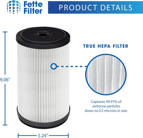 Miniatura 4 de Fette Filter - Filtro de vacío compatible con Ryobi P770 18-Volt ONE+ 6 Gal Filtro de vacío inalámbrico en seco húmedo Parte # 313052002 y A32RF01N