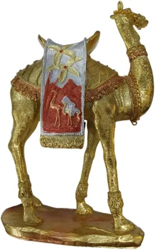 Miniatura 7 de Gazechimp Figura de camello con estatua de animal, escultura de camello, adorno de mesa para sala de estar, centro de mesa, dormitorio, estantería