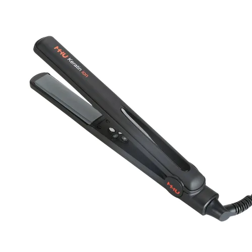 MHU - Plancha profesional de hierro plano de queratina de 1 pulgada de turmalina, plancha de pelo de cerámica, calentamiento instantáneo, apagado