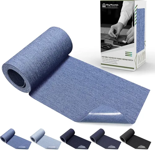 Miniatura 61 de KING MOUNTAIN Parche de lona para planchar, 3"×60", parche de reparación de tela de algodón 100% impermeable, utilizado para varios sofás, tiendas