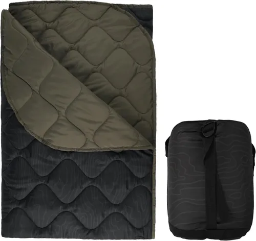 Miniatura 21 de LOOGU Manta Camuflaje Impermeable Aislante Forro de Poncho para Camping al Aire Libre, Senderismo, Caza, Supervivencia, Mochileros, Picnic Us