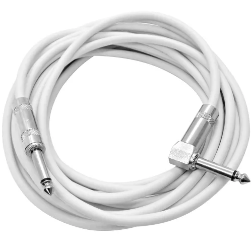 Miniatura 4 de Seismic Audio SAGC20R-Cable de guitarra de ángulo recto a recto negro negro de 20 pies Amarillo