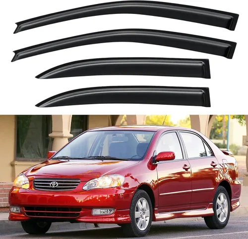 Miniatura 248 de YQAUTEC Viseras de Ventana Protectores de Lluvia para Honda Civic 2022 2023 2024 2025 2026, Deflectores de Viento de Ventilación de Ventana Fuera