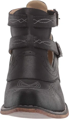 Miniatura 2 de ROPER Willa Bordado Snip Toe Casual Botas Tobillo Tacón Bajo 1-2" - Marrón