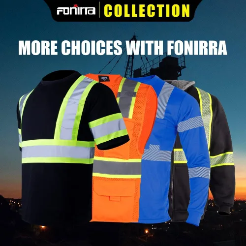 Miniatura 8 de FONIRRA Paquete de 3 camisetas de seguridad de manga larga reflectantes de alta visibilidad, camisas de trabajo de construcción ANSI Clase 3
