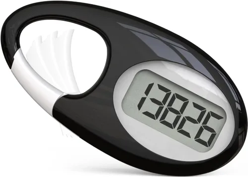 Contador de pasos 3D simple, podómetro para caminar, rastreador de pasos con cordón para el cuello/mosquetón para hombres, mujeres, adolescentes,