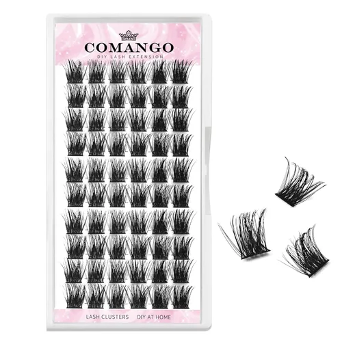 Miniatura 23 de Extensiones de pestañas en racimo de pestañas DIY Curl C/D Comango Mega Volumen, Pestañas Individuales Extensiones de Pestañas Extensiones