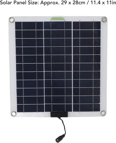 Miniatura 6 de Kit de panel solar de 200 W, controlador de carga solar con enchufe OBD, panel solar de energía portátil para automóvil, camión, barco, RV