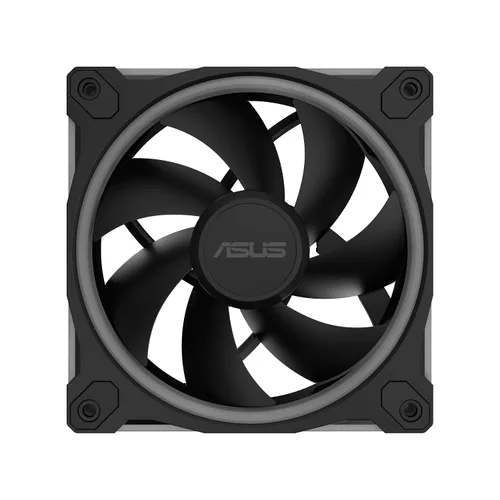 Miniatura 13 de ASUS Prime MR120 ARGB Fan Negro Paquete Triple, Marco Extra Grueso de 28mm, Silencioso, Enfriamiento de Alto Rendimiento con Control PWM, 20 LEDs