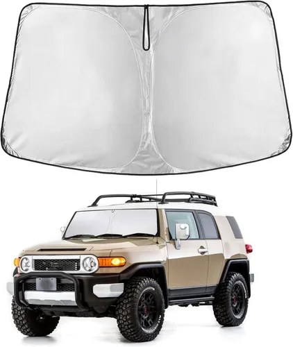 Miniatura 46 de Econour Parasol para parabrisas compatible con Honda Civic 2016-2021, protector de parasol plegable para ventana, bloquea los rayos UV y mantiene tu