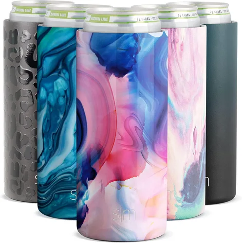 Miniatura 31 de Simple Modern - Hielera para lata de cerveza delgada y Hard Selzer Soporte de acero inoxidable aislado al vacío para lata delgada de 12 onzas