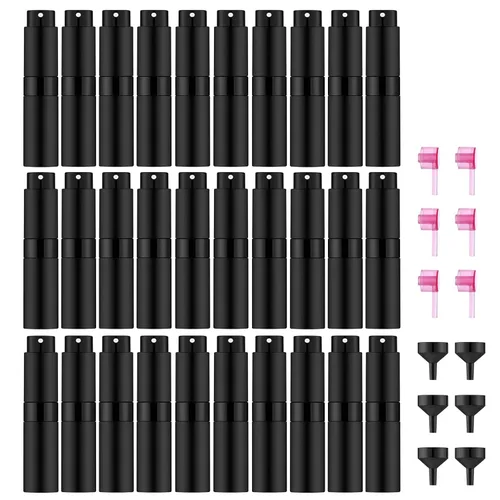 Miniatura 12 de Lil Ray 8 ml/14 piezas Atomizador de Perfume Portátil Mini, Botella de Spray Pequeña Recargable Vacía para Viaje, Vaporizador de Colonia de Bolsillo