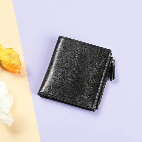 Miniatura 7 de Lavemi Carteras compactas de cuero ultrafinas y pequeñas para mujer, con bloqueo RFID, tarjetero para tarjetas de crédito