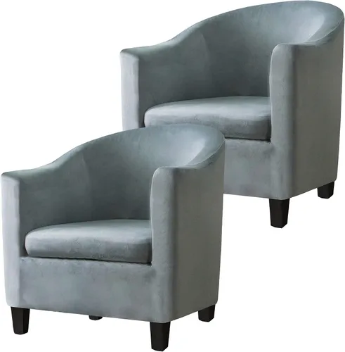 Miniatura 22 de Fundas de terciopelo para sillones, fundas de elastano para sillones, fundas elásticas para sillas de bañera, fundas protectoras para muebles, funda