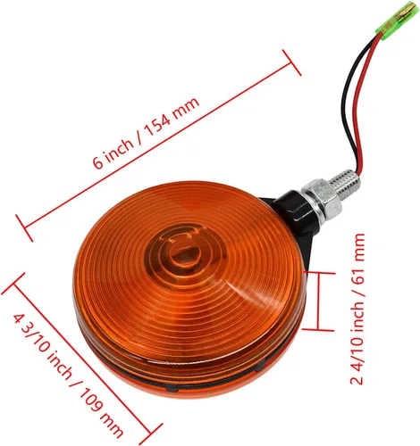 Miniatura 2 de 3C081-75870 Luz de peligro ámbar 3C08175870 para Kubota B L M Series Tractores B2320 B2620 B2650 B2920 B3000 B3200 B3300 B3350 L4740 L4740 60W x 5L