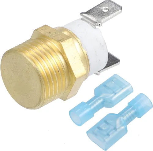 X AUTOHAUX Universal Automotriz Radiador Motor Ventilador Temperatura Termo Sensor Interruptor 3/8 '' NPT 185-200 grados en 164 grados apagado