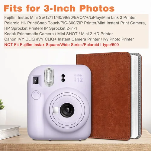 Miniatura 2 de Fintie Álbum de fotos Instax Mini para película de 2x3 pulgadas - 104 bolsillos Álbumes pequeños para Fujifilm Instax Mini