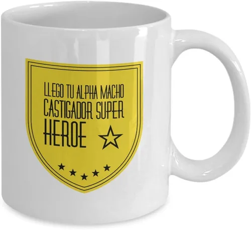 Miniatura 2 de Taza de Cafe Alpha Vaso, taza café divertidas, tazas personalizadas, taza de café inspiradoras, taza con mensajes positivos.