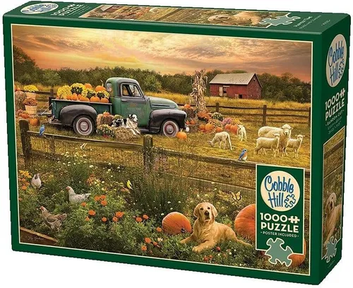 Miniatura 2 de Cobble Hill - Rompecabezas de 1000 piezas, tiempo de cosecha, póster de muestra incluido