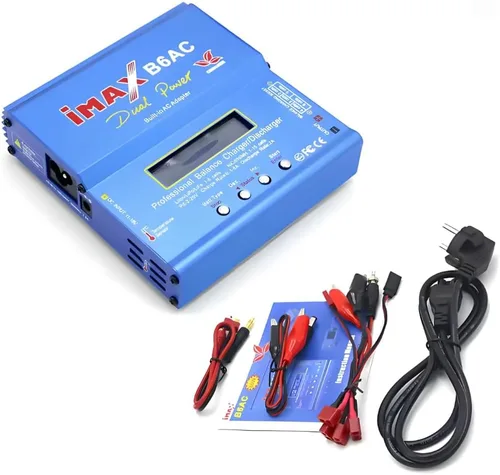 Miniatura 3 de Cargador Imax B6 AC RC 80W 6A Cargador de equilibrio con pantalla LCD digital Fuente de alimentación dual AC/DC Li-ion Life Nimh Nicd PB Lipo