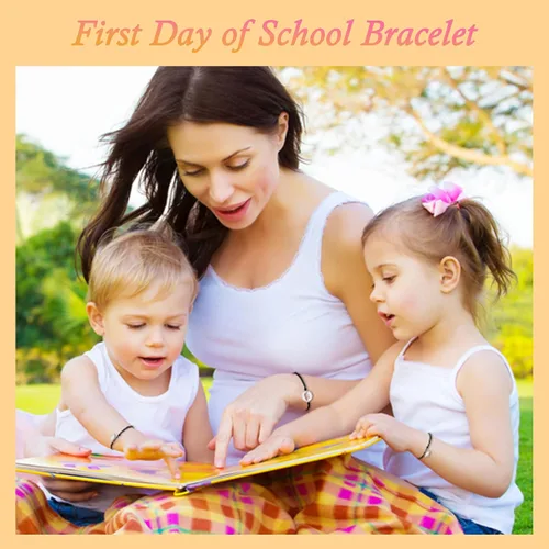 Miniatura 9 de SmileBelle Pulsera de jardín de infantes para mamá y yo, pulsera para el primer día de escuela para hijo e hija como regalo de regreso a la escuela