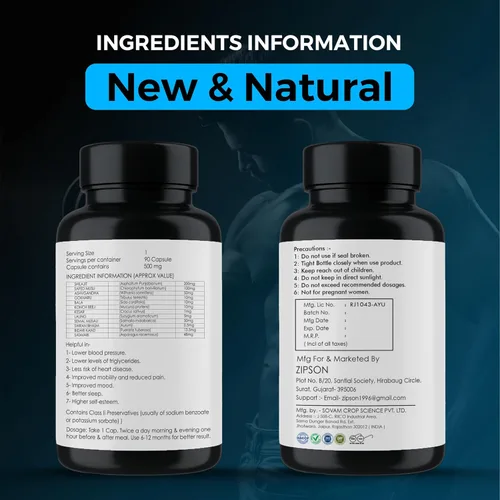 Miniatura 9 de Shilajit Plus Cápsulas de apoyo energético natural, 90 unidades, con apoyo inmunológico
