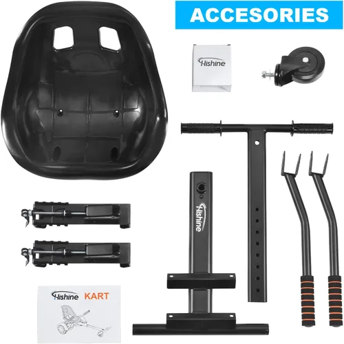 Miniatura 6 de Hishine Accesorio de asiento para aeropatineta de 6.5 a 10 pulgadas, diseño mejorado sin necesidad de correas de velcro, kit de conversión Go Kart