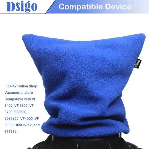 Miniatura 4 de DSIGO Filtro de Aspiradora para Tienda Retenedor Cubierta Reutilizable Azul Detentor de Polvo para Aspiradora