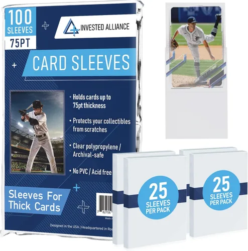 Premium Penny Sleeves for Trading Cards | Soft Trading Card Sleeves for Baseball Cards, Ultra Clear Plastic Pro Sports Card Sleeve, Football, MTG