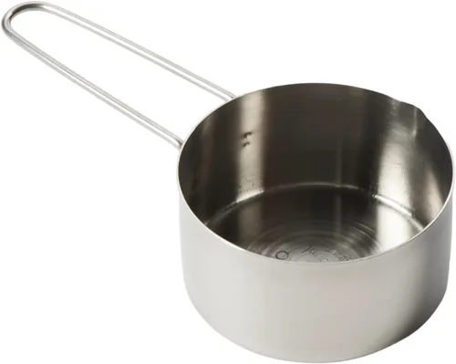American METALCRAFT, Inc. MCW75 - Taza medidora de acero inoxidable 3/4, 3/4 tazas, color plateado, 1 unidad (paquete de 1)