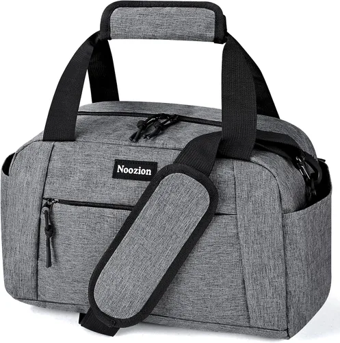 Noozion Bolsa de gimnasio pequeña de 14 pulgadas para mujeres y hombres, mini bolsa de lona ligera con múltiples bolsillos, bolsa deportiva para