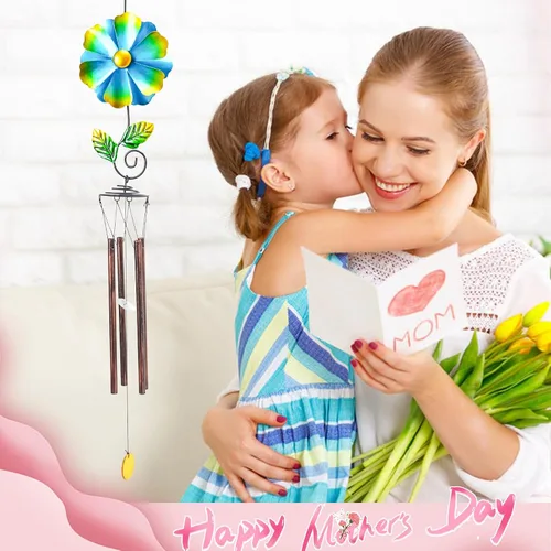 Miniatura 3 de Taman Campanas de Viento para Exteriores - Campana de Viento Giratoria Decorativa de 33" Memorial Simpática Regalo para Madre para Hogar, Exterior