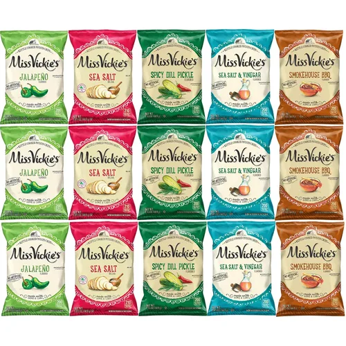 Miniatura 3 de Miss Vickie's Kettle Cooked Potato Chips Variety Pack, 1.375 oz (Pack of 15) Bundled by Shoppyway
