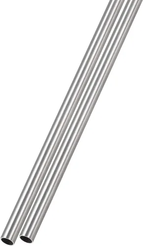 Miniatura 25 de METALLIXITY Tubo de acero inoxidable 316 (0.039 in de diámetro exterior x 0.006 in de pared T x 9.843 in de largo), 2 piezas, tubo recto
