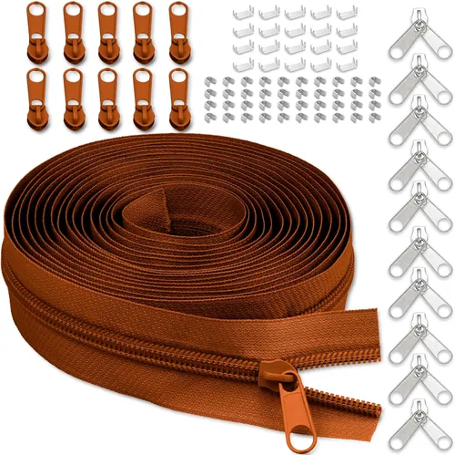 Miniatura 13 de Cinta de cremallera de nailon #5 para costura: YZSFIRM 10 yardas blancas por The Yard Cremalleras de bobina de nailon para manualidades de costura