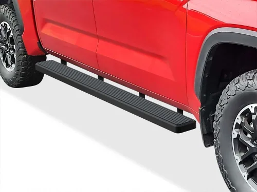 Miniatura 10 de APS Estribos 5 pulgadas Negro Mate Compatibles con Toyota Tundra 2022-2026 CrewMax Acero Inoxidable (Barras Nerf Pasos Laterales Estribos Laterales)