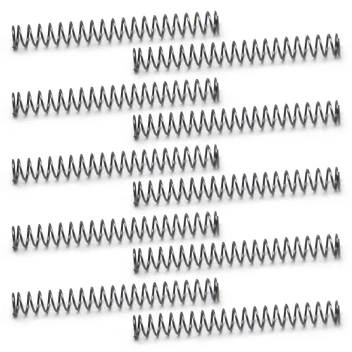Miniatura 43 de MroMax 20Pcs Compressed Spring, 0.04" Wire Dia, 0.31" OD, 1.57" Free Length, Gray Black Spring Steel Extended Coil Compression Spring