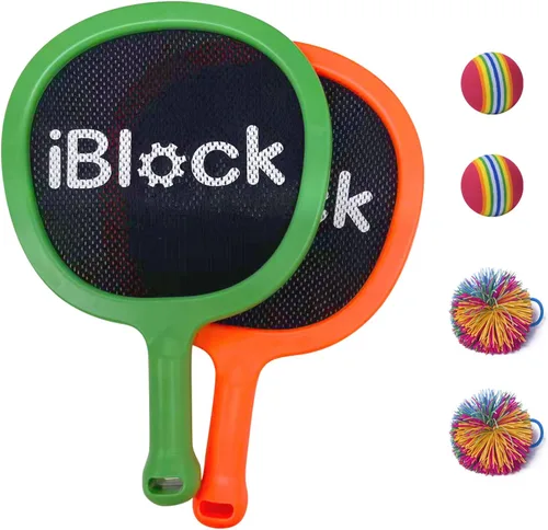 Miniatura 9 de Portable Paddles and Bouncy Balls Set for Kids or Adults’ Indoor Outdoor Activities, Sport Game for Beginner or Intermediate, Swing Racket in Beach