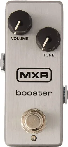 Miniatura 2 de MXR M293 Booster Mini Pedal de efectos de guitarra con 2 cables de conexión y paquete de púas Dunlop