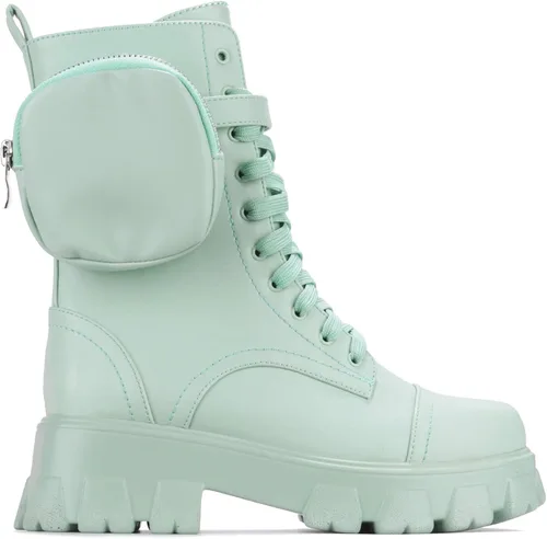 Miniatura 3 de Cape Robbin Monalisa - Botas de combate para mujer, botas de plataforma con tacones de bloque gruesos, botas altas para mujer