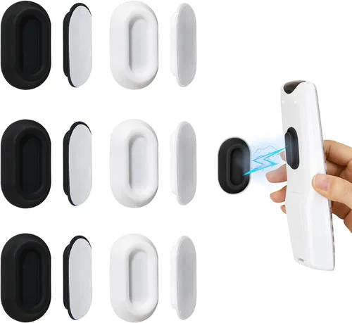 Miniatura 11 de XYOFUN Soporte magnético para control remoto de pared, 4 unidades, organizador autoadhesivo sin taladros para aire acondicionado y controles remotos