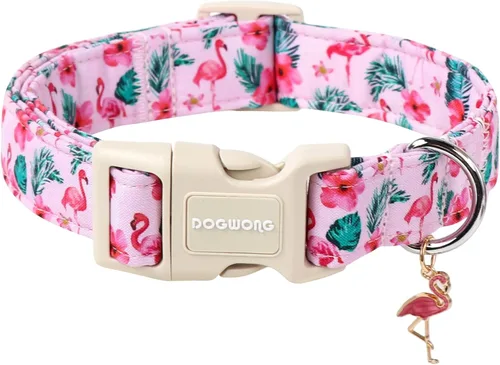 Miniatura 32 de DOGWONG Collar de Algodón Navideño para Perro, Collar de Perro Rojo de Papá Noel, Collares Duraderos para Mascotas de Fiestas Navideñas, Lindo Rojo