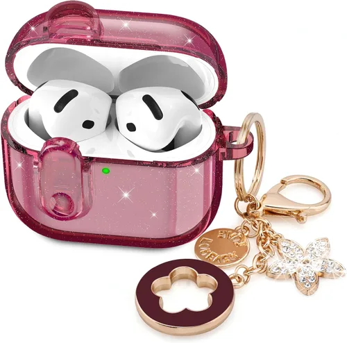Miniatura 22 de Funda para Apple Airpods iPods Pro 3, fundas transparentes 2025 lindas mujeres, VISOOM Cute Air Pods Pro3 funda transparente para Airpods iPods Pro