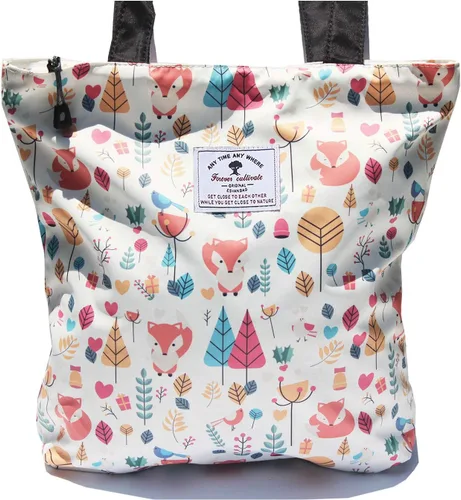 Miniatura 10 de Bolsa de hombro con diseño floral para gimnasio, senderismo, picnic, viajes, playa for Gym