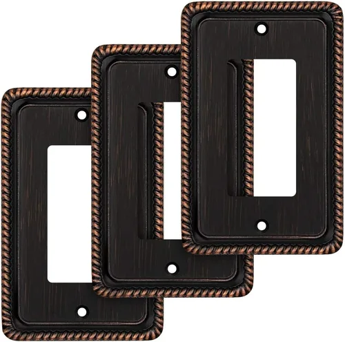 Miniatura 63 de Henne Bery Placa Decorativa de Pared con Borde de Cuerda Placa de Interruptor Cubierta de Tomacorriente