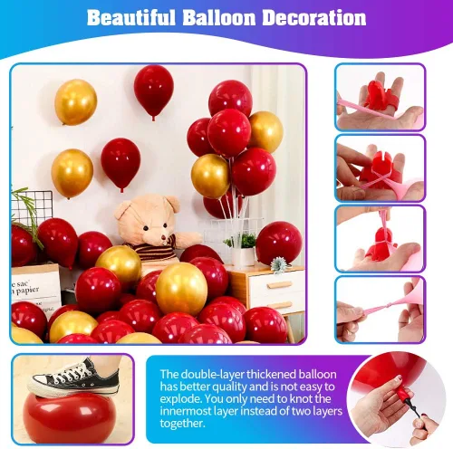 Miniatura 3 de Kit de 50 globos de amor y globos de corazón y 2000 pétalos de rosa de seda de 42 pulgadas, globos dorados con texto "I Love You", kit de decoración