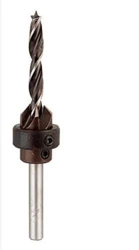 Miniatura 5 de kwb Broca espiral de madera de 9.8 ft m con avellanador y tope de profundidad, acero ajustable del CV