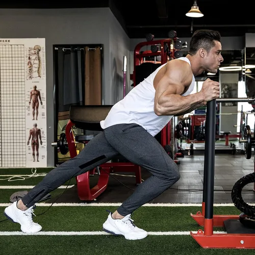 Miniatura 7 de MAIKANONG Pantalones deportivos de gimnasio para hombre estilo casual pantalones de entrenamiento cónicos para gimnasio entrenamiento